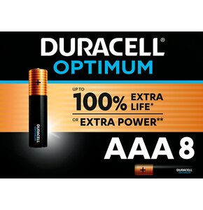 U Baterie AAA LR03 DURACELL Optimum (8 szt.)