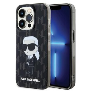 Etui KARL LAGERFELD Monogram Ikonik do Apple iPhone 15 Pro Max Czarny