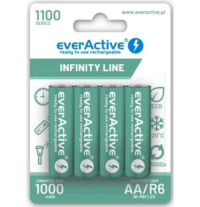 Akumulatorki R6/AA 1100 mAh EVERACTIVE Infinity Line (4 szt.)