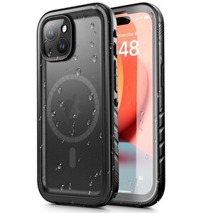 Etui wodoodporne TECH-PROTECT ShellBox MagSafe IP68 do Apple iPhone 15 Plus Czarny