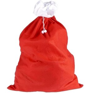 Worek na prezenty CHRISTMAS DECORATION 90 x 60 cm Czerwony