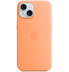 Etui APPLE Silicone Case MagSafe do iPhone 15 Pomarańczowy Sorbet
