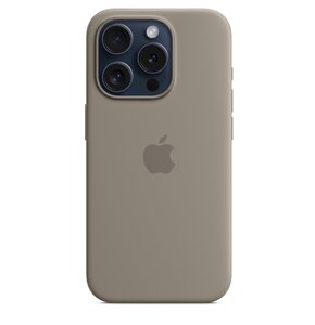 Etui APPLE Silicone Case MagSafe do iPhone 15 Pro Popielaty brąz
