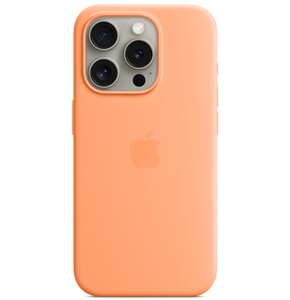 Etui APPLE Silicone Case MagSafe do iPhone 15 Pro Pomarańczowy sorbet