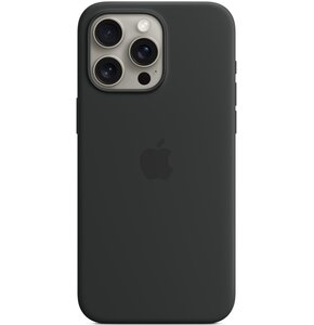 Etui APPLE Silicone Case MagSafe do iPhone 15 Pro Max Czarny