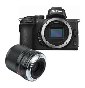 Aparat NIKON Z50 Czarny + Obiektyw VILTROX do Nikon Z AF 33mm F1.4