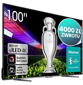 Telewizor HISENSE 100U7KQ 100" MINILED 4K 144 Hz VIDAA Dolby Atmos Dolby Vision HDMI 2.1