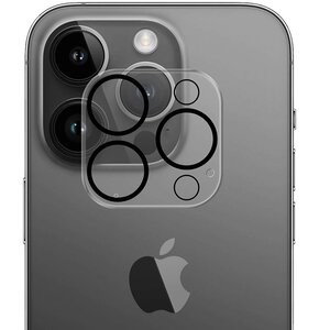 Nakładka na obiektyw 3MK Lens Pro Full Cover dla Apple iPhone 12 Pro Przezroczysty