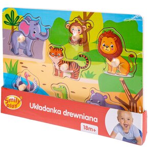 Układanka SMILY PLAY Zoo SPW83613 (7 elementów)