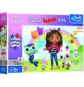 Puzzle TREFL Koci Domek Gabi Weseli przyjaciele Gabi XXL 50039 (60 elementów)