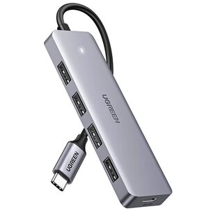 Hub UGREEN CM219 4w1 USB Typu C 3.2 Gen. 1, Pasywny