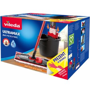 Mop płaski VILEDA UltraMax Box + gratis rękawice