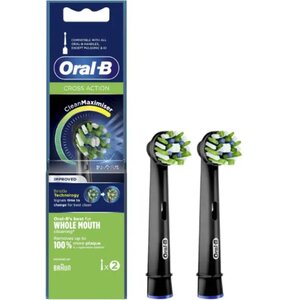 Oryginalna końcówka szczoteczki ORAL-B Pro CrossAction CleanMaximiser EB50BRB-2 (2 szt.) (Włókna w kształcie litery X usuwają więcej płytki)