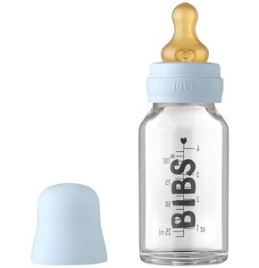 Butelka BIBS Baby Glass Bottle 110 ml Niebieski