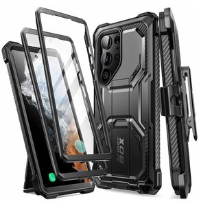 U Etui SUPCASE Iblsn ArmorBox 2-Set do Galaxy S23 Ultra Czarny