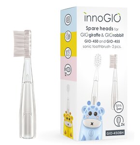 Końcówka szczoteczki INNOGIO GIO-450BH do szczoteczki GIOgiraffe/GIOrabbit (Delikatna dla zębów)