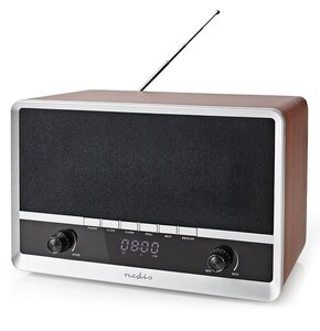 Radio NEDIS RDFM5200BN Czarno-brązowy