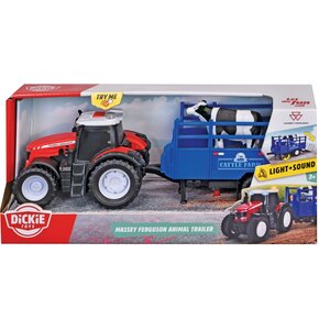 Traktor DICKIE Farm Massey Ferguson z przyczepą 203734003