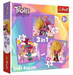 Puzzle TREFL Poznaj Wesołe Trolle 34870 (106 elementów)