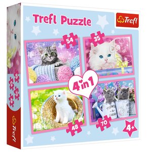 Puzzle TREFL Zabawne kotki 34396 (207 elementów)