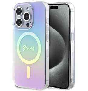 Etui GUESS IML Iridescent MagSafe do Apple iPhone 15 Pro Max Wielokolorowy