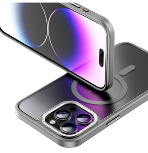 Etui ROCK Metal Lens MagSafe do Apple iPhone 15 Pro Czarny