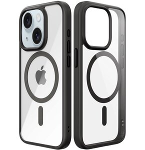 Etui ROCK Guard MagSafe do Apple iPhone 15 Plus Czarno-przezroczysty