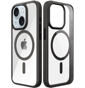 Etui ROCK Guard MagSafe do Apple iPhone 15 Pro Czarno-przezroczysty