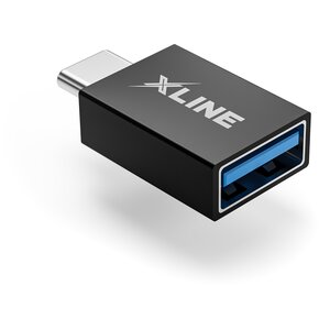 Adapter USB - USB Typ-C XLINE Czarny