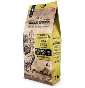 Karma dla psa WIEJSKA ZAGRODA Indyk z gęsią L 20 kg
