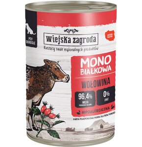 Karma dla psa WIEJSKA ZAGRODA Wołowina 400 g