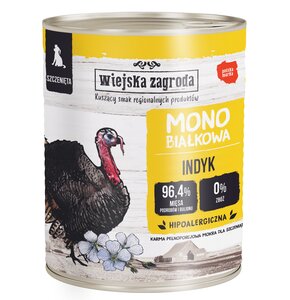 Karma dla psa WIEJSKA ZAGRODA Indyk 800 g