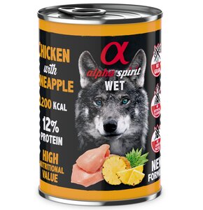 Karma dla psa ALPHA SPIRIT Kurczak z ananasem 400 g