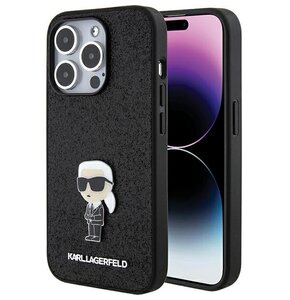 Etui KARL LAGERFELD Fixed Glitter do Apple iPhone 15 Pro Max Czarny