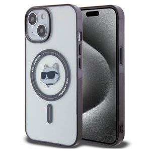 Etui KARL LAGERFELD IML Choupette's Head do Apple iPhone 14/15 Plus Przezroczysty