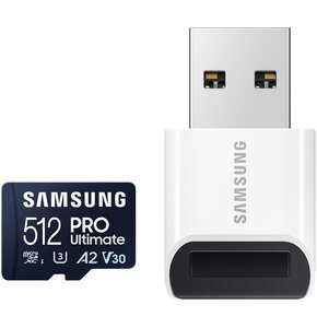 Karta pamięci SAMSUNG Pro Ultimate microSDXC 512GB + Czytnik