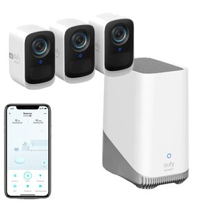 Kamera EUFY eufyCam 3C Zewnętrzna, Wi-Fi (3 szt.) + Stacja bazowa