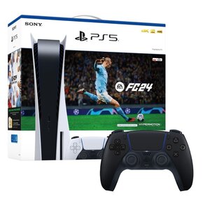 Konsola Sony PlayStation 5 + EA SPORTS FC 24  (klucz aktywacyjny) + Kontroler SONY DualSense Czarny
