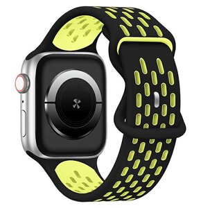 Pasek BELINE New Sport Silicone do Apple Watch 4/5/6/7/8/9/SE/SE 2/SE 2022 (38/40/41mm) Czarno-źółty
