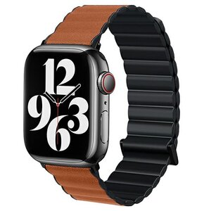 Pasek BELINE Magnetic Pro do Apple Watch 4/5/6/7/8/9/SE/SE 2/SE 2022 (38/40/41mm) Czarno-brązowy