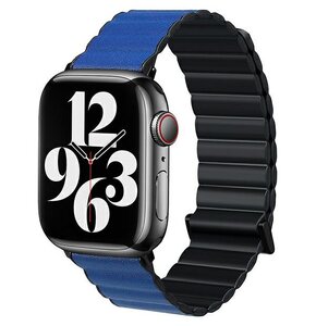 Pasek BELINE Magnetic Pro do Apple Watch 4/5/6/7/8/9/SE/SE 2/SE 2022 (38/40/41mm) Czarno-niebieski