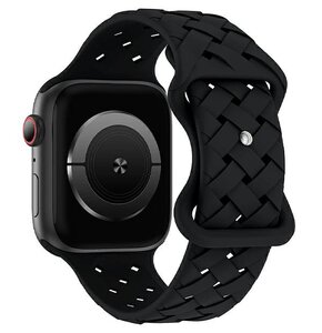 Pasek BELINE Silicone Woven do Apple Watch 4/5/6/7/8/9/SE/SE 2/SE 2022 (38/40/41mm) Czarny