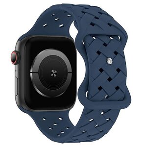 Pasek BELINE Silicone Woven do Apple Watch 4/5/6/7/8/9/SE/SE 2/SE 2022 (38/40/41mm) Niebieski