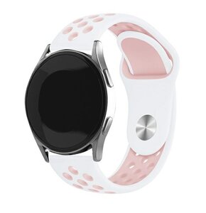 Pasek BELINE Sport Silicone do Watch (22mm) Biało-różowy