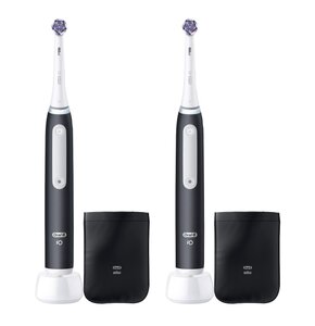 Szczoteczka magnetyczna ORAL-B iO White Clean Czarny (końcówka wybielająca + pokrowiec) (2 szt.)