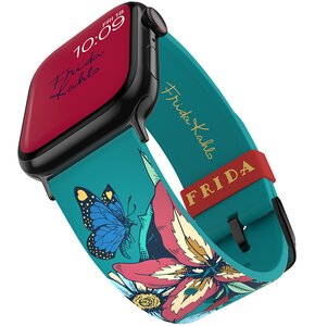 Pasek MOBY FOX Frida Kahlo do Apple Watch 2/3/4/5/6/7/8/9/SE/SE 2022/Ultra/Ultra 2 (38/40/41/42/44/45/49mm) Turkusowy