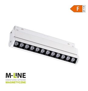 Reflektor szynowy DPM M-Line MTL-NRS-12W-W Biały