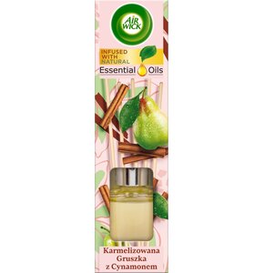 Patyczki zapachowe AIR WICK Essential Oils Karmelizowana Gruszka z Cynamonem 40 ml