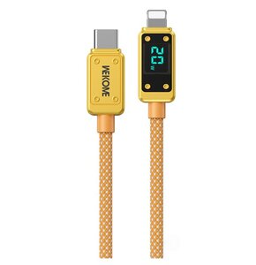 Kabel USB-C - Lightning WEKOME WDC-08 Vanguard Series 20W 1 m Złoty