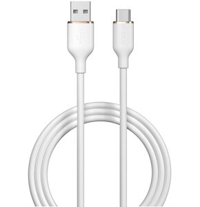 Kabel USB - USB-C DEVIA Jelly 2.4A 1.2 m Biały